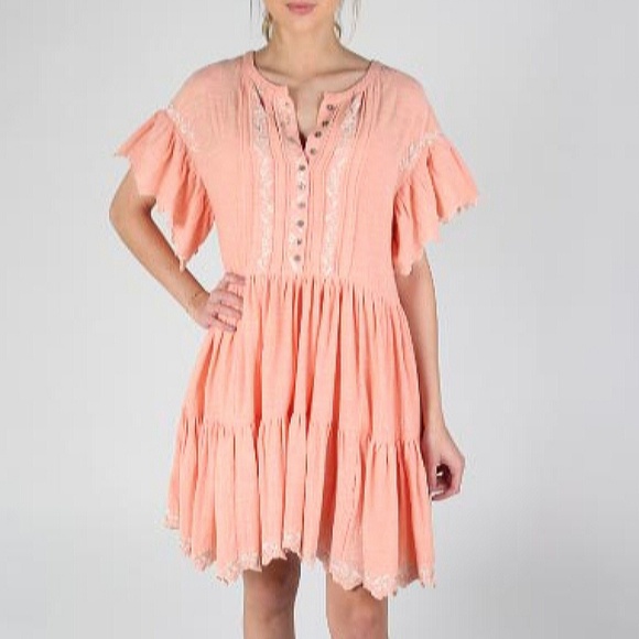 NWT Free People Santiago Baby Doll Dress - Picture 2 of 5